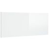 vidaXL Hoofdbord 200x1,5x80 cm bewerkt hout hoogglans wit