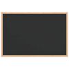 vidaXL Krijtbord met massief grenenhouten frame zwart 60x40 cm
