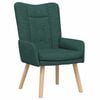 vidaXL Fauteuil Donkergroen 63 x 67 x 94 cm Stof en multiplex