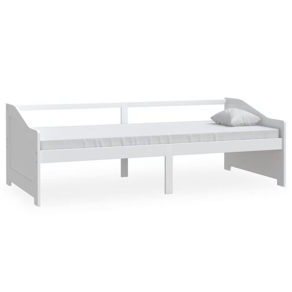 vidaXL Bedbank 3-zits massief grenenhout 90x200 cm wit