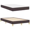 vidaXL Boxspringbed met matras Donkerbruin 120 x 200 cm Stof