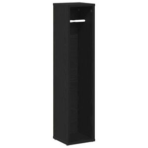 vidaXL Badkamerkast met rolhouder 20,5x20x90 cm zwart