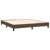 vidaXL Boxspring bed stof donkerbruin 180x200 cm