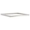 vidaXL Slakkenhekken 20 st 100 x 3,5 x 25 cm Roestvrij staal Zilver