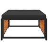 vidaXL Tuinvoetenbank met kussen 68x68x30 cm massief acaciahout
