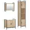 vidaXL Badkamerkastenset 3 st Sonoma Eiken 40 x 36 x 181 cm