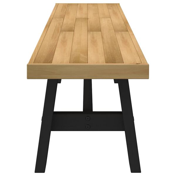 vidaXL Eetbank NOAIN A-vormige poten 180x40x45 cm massief hout