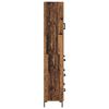 vidaXL Hoge kast met lade 2 pcs Oudhout Bewerkt hout