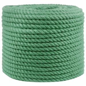 vidaXL Jute Touw Groen 100% Tossa jute