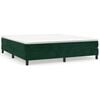 vidaXL Boxspring bed 160x200 cm fluweel donkergroen