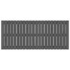 vidaXL Wandhoofdbord 140x3x60 cm massief grenenhout grijs