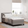 vidaXL Boxspringbed met matras met hoofdeinde Taupe 200 x 90 cm Stof