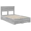 vidaXL Bedframe met hoofdeinde Grijs Sonoma 120 x 190 cm Bewerkt hout