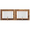 vidaXL Hondenhekje met standaards 2 pcs Oud hout 80 x 60 cm