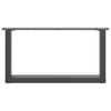 vidaXL Salontafelpoten 2 st U-vormig 70x(30-31) cm staal antraciet