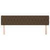 vidaXL Hoofdborden 2 st 90x7x78/88 cm stof donkerbruin
