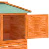 vidaXL Konijnenhok twee verdiepingen hout