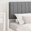 vidaXL Bedframe met Gevoerd Hoofdgedeelte Lichtgrijs 90 x 190 cm