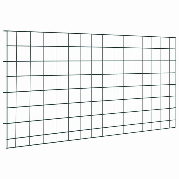 vidaXL Vijverhekken Set 5 pcs Groen 100 x 50 cm Staal