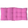 vidaXL Stoelkussens 4 st lage rug oxford stof roze