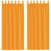 vidaXL Gordijnen met lussen 2 st 140x245 cm oranje