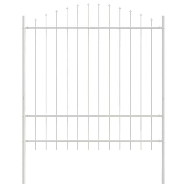 vidaXL Tuinhek 6 pcs Wit 170 x 215 cm Gepoedercoat staal