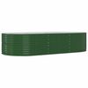 vidaXL Plantenbak 291x140x68 cm gegalvaniseerd staal groen