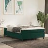 vidaXL Boxspring bed 140x200 cm fluweel donkergroen