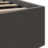 vidaXL Bedframe met hydraulische opslag stof donkergrijs 90x200 cm
