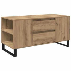 vidaXL Salontafel Artisan Eiken 102 x 44,5 x 50 cm Bewerkt hout