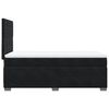 vidaXL Boxspring met matras fluweel zwart 90x200 cm