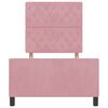 vidaXL Boxspringbed met hoofdeinde Roze 90 x 190 cm Fluweel