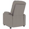 vidaXL Massagestoel stof taupe