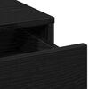 vidaXL Highboard met lade Zwart eiken 40 x 41 x 135 cm Bewerkt hout