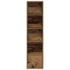 vidaXL Boekenkast 31x24x127 cm bewerkt hout oud houtkleurig