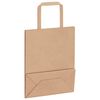 vidaXL Papieren zakken 50 st met hengsels 18x8x22 cm bruin