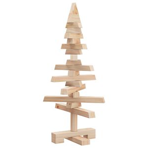 vidaXL Kerstdecoratie kerstboom 60 cm massief grenenhout