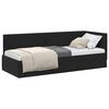vidaXL Hoekbedframe met hoofdeinde Zwart 80 cm x 200 cm Fluweel