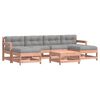 vidaXL 7-delige Loungeset met kussens massief douglashout