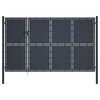 vidaXL Tuinpoort staal 350x175 cm antraciet