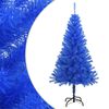 vidaXL Kunstkerstboom met standaard 120 cm PVC blauw