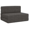 vidaXL Vouwbare Bankbed Donkergrijs 70 x 72 x 60 cm Stof