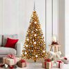 vidaXL Kerstboom met 300 LED met standaard Goud 180 cm PET