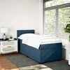 vidaXL Boxspring met matras fluweel blauw 80x200 cm