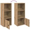 vidaXL Boekenkast 31x24x77 cm bewerkt hout artisanaal eikenkleurig