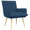 vidaXL Fauteuil Blauw Stof