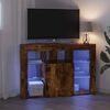 vidaXL Hoek LED TV Kast Gerookt eiken 100x40x68cm Bewerkt hout