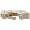vidaXL Tuin Sofa Set 13 st 12-Aantal zitplaatsen Beige en Cr&egrave;me