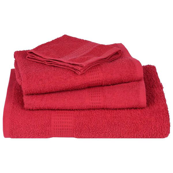 vidaXL Washandjes FROGN 4 st 30x30 cm 360 g/m² rood