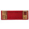 vidaXL Trapmatten zelfklevend 15 st 65x21x4 cm rood